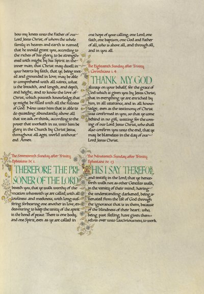 Pagina di testo decorata da Madelyn Walker