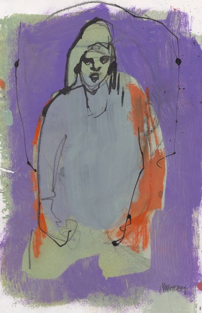 Sketchbook 10, 2024 (tempera, inchiostro, carboncino su carta) da Madgalena Morey