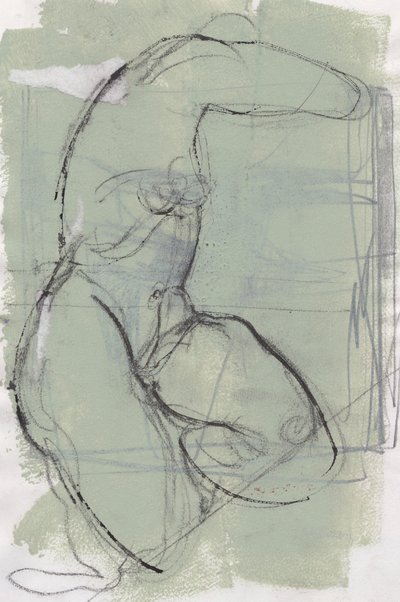 Sketchbook 13, 2024 (tempera, carboncino su carta) da Madgalena Morey