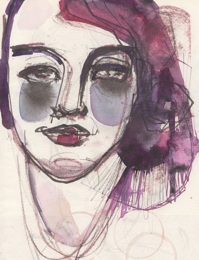 Sketchbook 17, 2024 (tempera, penna, pastello su carta) da Madgalena Morey