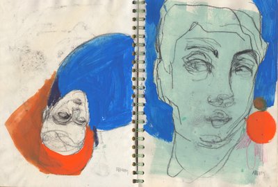Sketchbook 30, 2025 (tempera, inchiostro su carta) da Madgalena Morey
