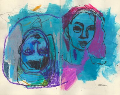 Sketchbook 36, 2025 (tempera, carboncino su carta) da Madgalena Morey