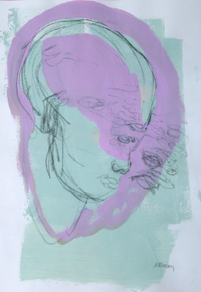 Sketchbook 44, 2025 (tempera, carboncino su carta) da Madgalena Morey