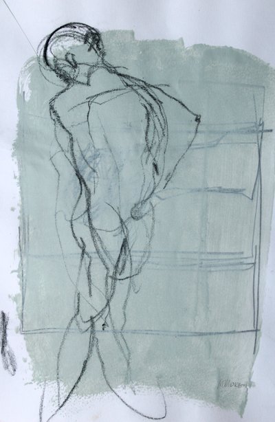 Sketchbook 46, 2025 (tempera, carboncino su carta) da Madgalena Morey