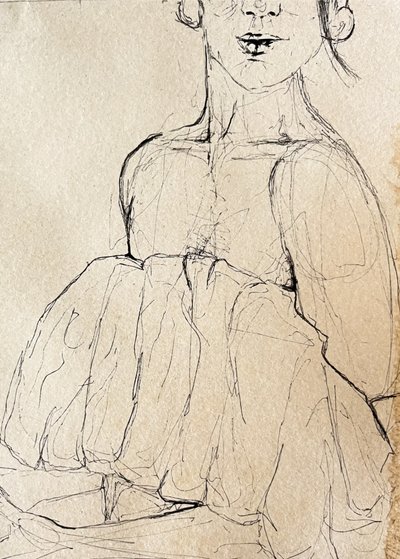 Schizzo di una figura pensierosa da Madison Phipps
