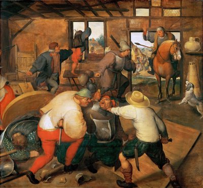 Rissa tra soldati e contadini (ca 1565-1570) da Maerten van Cleve