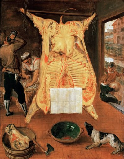 Il bue macellato da Maerten van Cleve