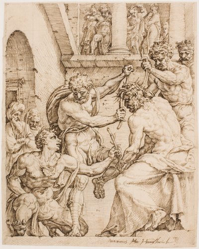Cristo incoronato di spine, c. 1548 da Maerten van Heemskerck