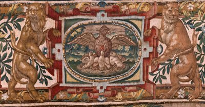 Museo Diocesano. Serie Storia di Gedeone. Gli israeliti consegnano a Gedeone la loro parte del bottino. Seta e lana. Donazione del Vescovo Vicente Roca de la Serna da Maerten van Heemskerck