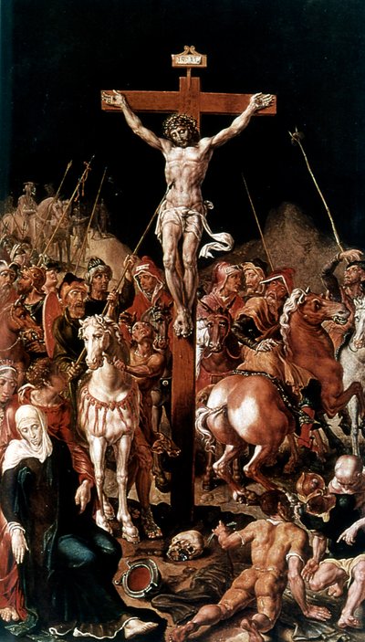 Golgota Calvario, XVI secolo da Maerten van Heemskerck
