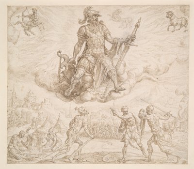 Marte, il temperamento collerico da Maerten van Heemskerck