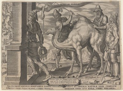 Ricco e povero Lazzaro da Maerten van Heemskerck