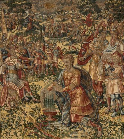 Storia di Gedeone, fine XVI secolo (seta e lana) da Maerten van Heemskerck