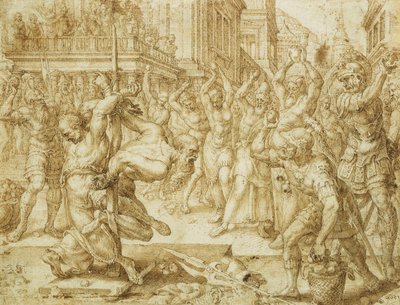 La lapidazione degli anziani, dalla storia di Susanna da Maerten van Heemskerck