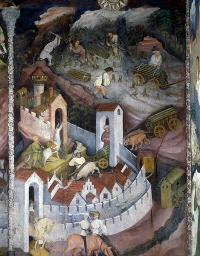 Mese di Dicembre, Ciclo dei Mesi da Maestro (attr. to) Venceslao