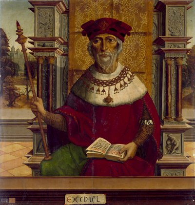 Il profeta Ezechiele, c. 1525 da Maestro de Becerril