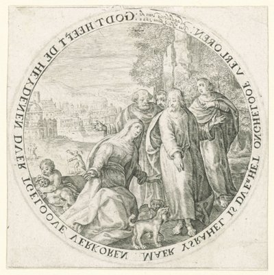 Cristo e la donna cananea da Magdalena van de Passe