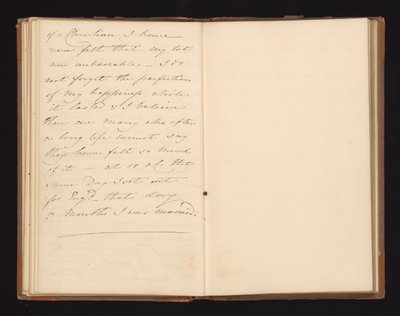 Estratto del manoscritto dal racconto della campagna di Waterloo di Lady De Lancey da Magdalene Hall De Lancey