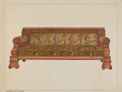 Poltrona alta, c. 1938 da Magnus S. Fossum