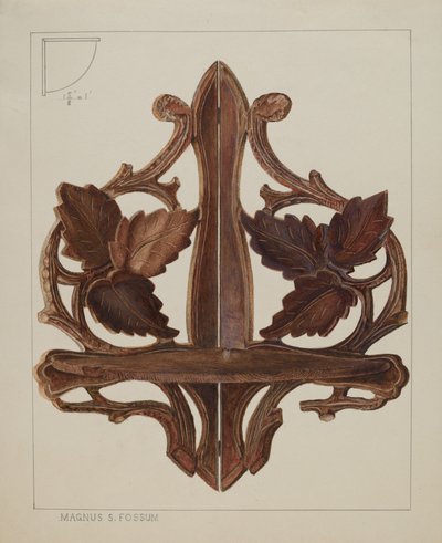 Angolo della Mensola, c. 1937 da Magnus S. Fossum