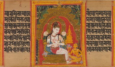 Bodhisattva Avalokiteshvara che espone il Dharma a un devoto da Mahavihara Master