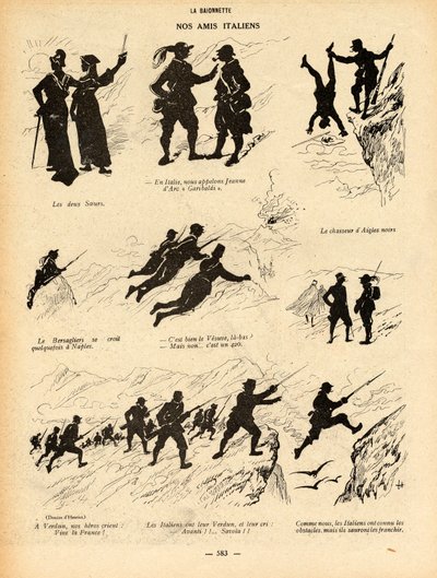 La Baionnette, Satirico in B & N da Henri Maigrot