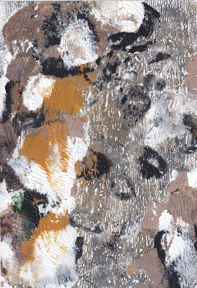 Texture astratta dai toni terrosi da Maira Ribena