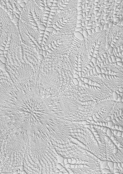 Pizzo bianco intricato da Maira Ribena