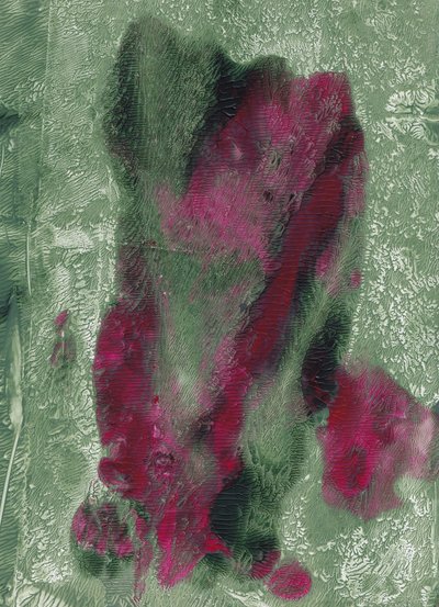 Vibrante verde magenta astratto da Maira Ribena