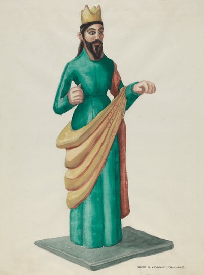 Arcangelo Bulto, ca. 1937 da Majel G. Claflin