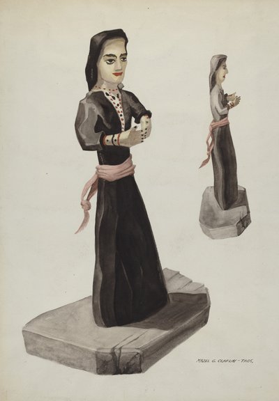 Bulto, Santa Rita, c. 1937 da Majel G. Claflin