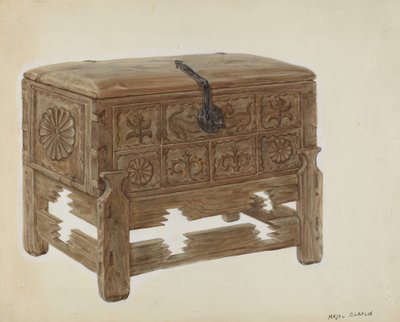 Casa en Mesita o Cassettone su supporto da Majel G. Claflin