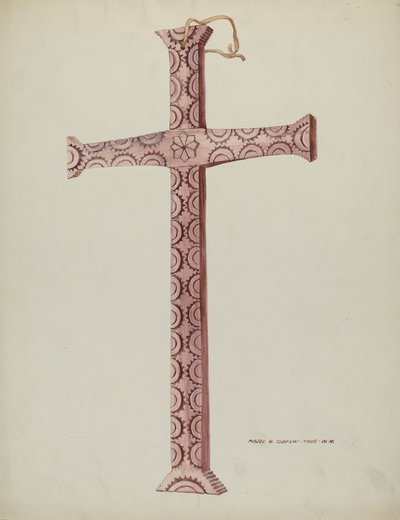 Croce di cedro, c. 1937 da Majel G. Claflin