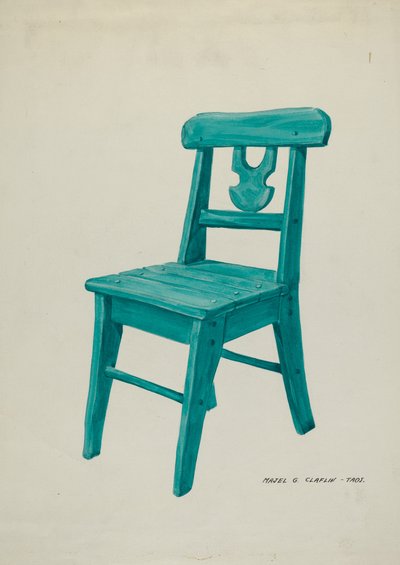 Sedia, c. 1937 da Majel G. Claflin