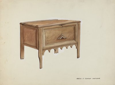 Cassapanca, c. 1937 da Majel G. Claflin