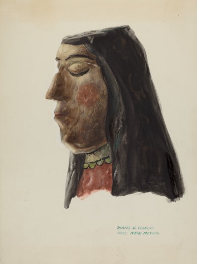 Testa di Guadalupe, c. 1938 da Majel G. Claflin