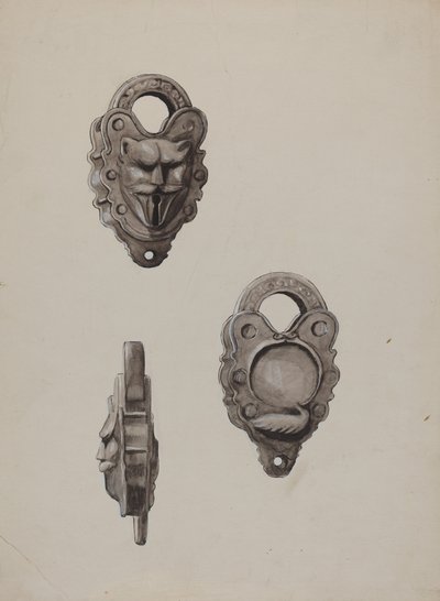 Serratura di ferro, c. 1937 da Majel G. Claflin