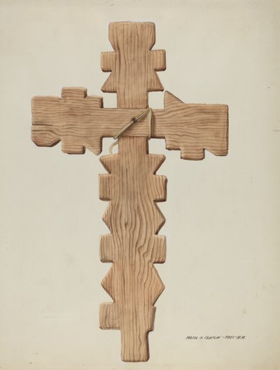 Croce Penitente, Legno Intagliato da Majel G. Claflin