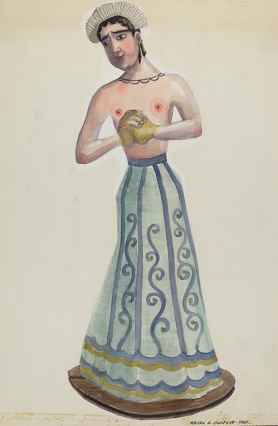 Santa Una delle Otto Vergini Vista Frontale da Majel G. Claflin