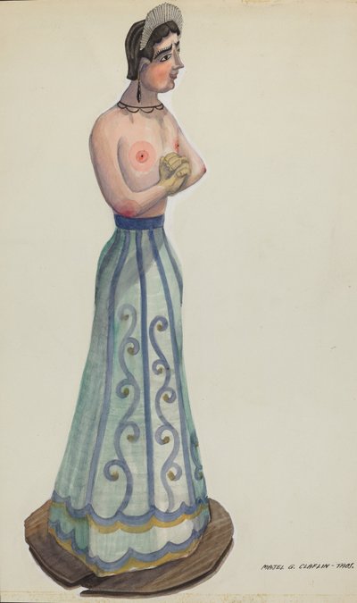Santa Una delle Otto Vergini Vista Laterale da Majel G. Claflin
