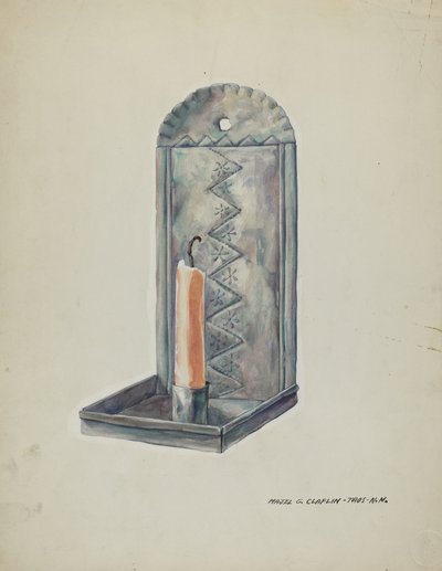 Applique di latta, 1935-1942 da Majel G. Claflin
