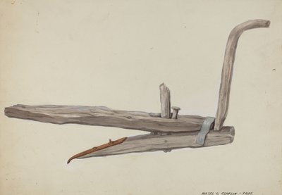 Aratro di legno da Majel G. Claflin