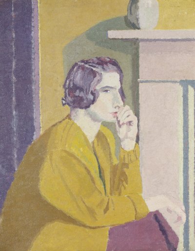 Ragazza con cardigan giallo da Malcolm Drummond