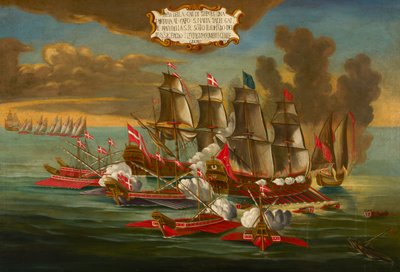 Cattura di una nave turca da parte di galee e navi dell
