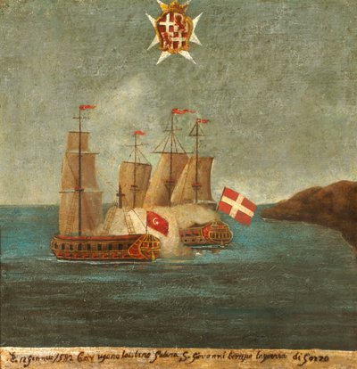 Battaglia navale, 1582, Gozo da Maltese School