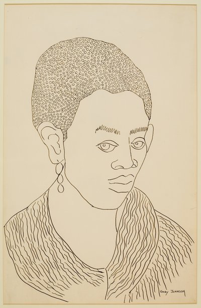 Studio di una ragazza con orecchino da Malvin Gray Johnson