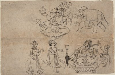 Ritratto di Manya Sahib Man Rup Sagarji, fine XVIII secolo da Manaku