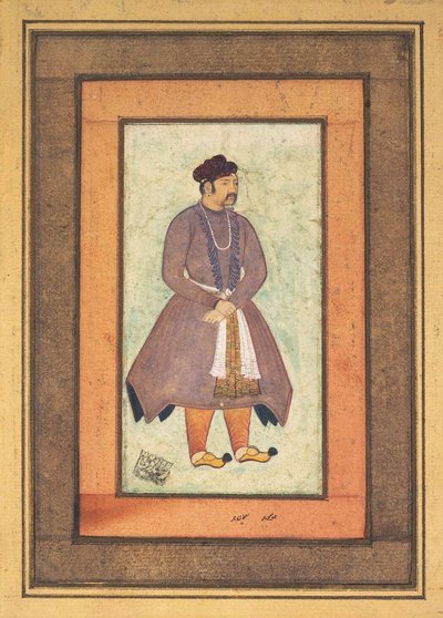 Ritratto di Akbar il Grande, Imperatore Mughal da Manohar