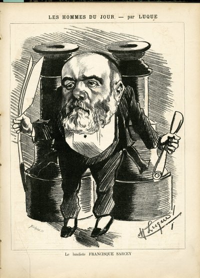 Illustrazione di Manuel Luque in La Caricature (1880) da Manuel Luque