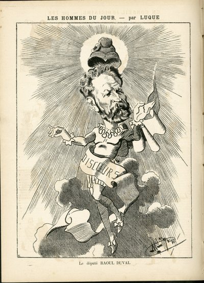 Illustrazione di Manuel Luque (1854-1919) in La Caricature (1880) da Manuel Luque